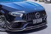 Mercedes Benz A-Class A45 W177 2019-ON with Aftermarket Parts - Front Lip Pre-preg Carbon Fiber from TAKD Carbon